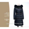 2016Neues Marken-Art- und Weisekleid-reale Fox-Pelz-mit Kapuze Reißverschluss-lange Art-Frauen-warmer unten Mantel XL-4XL